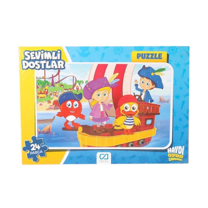 NessiWorld CAFRM-5121-5122 Sevimli Dostlar Frame Puzzle 24 Parça