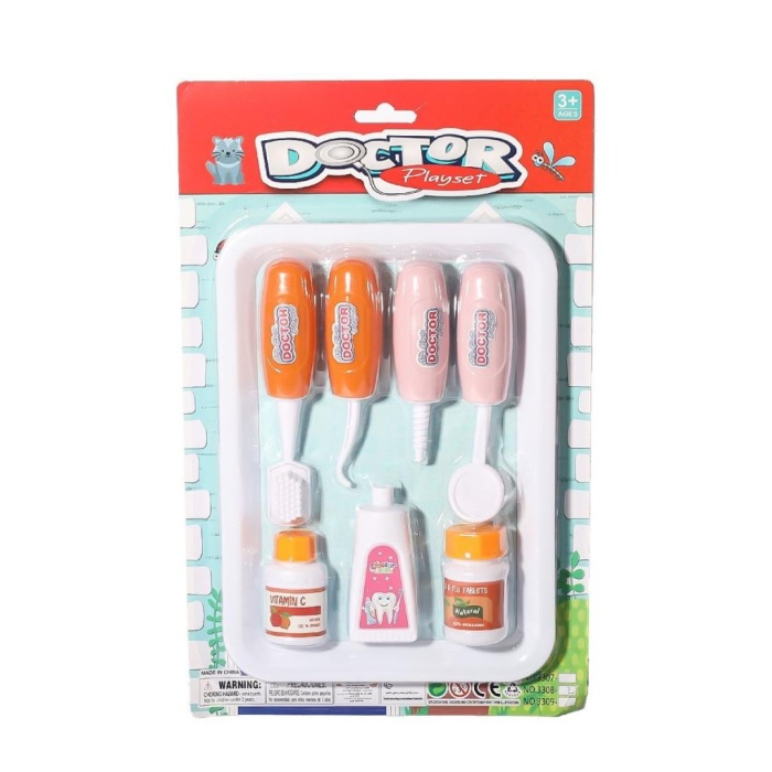 NessiWorld 3308-2 Tepside Doktor Dişçi Seti -Birliktoys