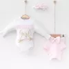 Daddys Girl Bandanalı Kız Bebek Takımı