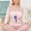 Bayan Uzun Kollu Pijama Takımı Model no 7599