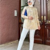 Lime Baskı Detaylı Desenli Gömlek - 71132 - İndigo