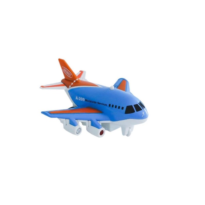 HediyeCantam XG879-209 Sesli Işıklı Metal Çek Bırak Uçak -Birliktoys