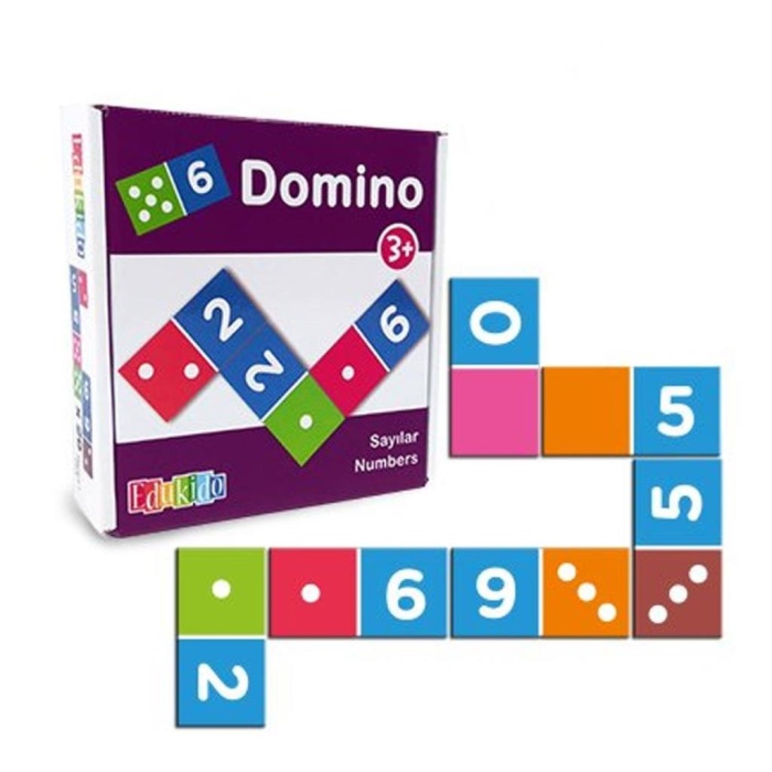 Nessiworld EDU-3012 Ahşap Sayılar Domino -Chiva
