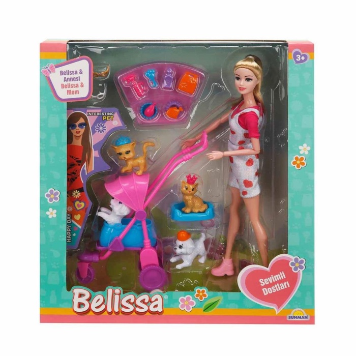 Nessiworld 3045 Belissanın Annesi ve Sevimli Dostlar 30 cm -Sunman