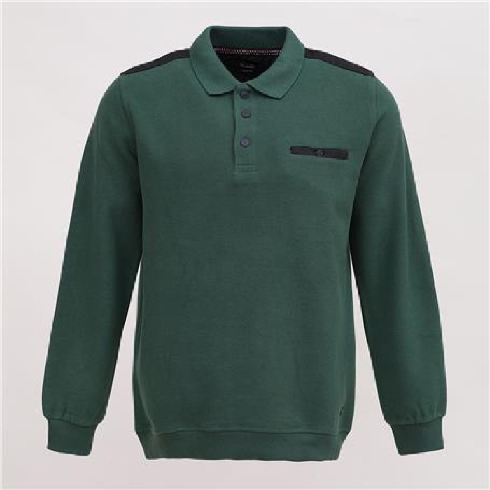 Erkek Uzun Kol Polo Yaka Kalın Sweat - PPS-2501 - Nefti