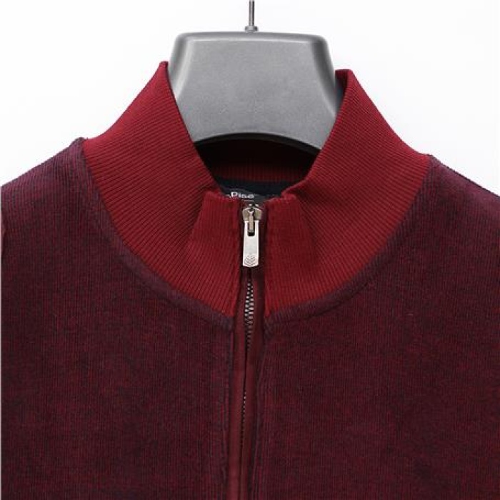 Erkek Uzun Kol Sweater Ceket - MTS-8013 - Bordo