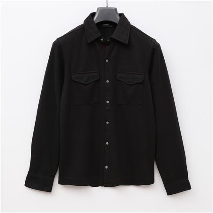 Fit Erkek Uzun Kol Gömlek - DJG-1005 - Siyah