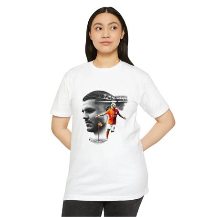 Lcardi Baskılı T-Shırt- İBT1000 - Beyaz