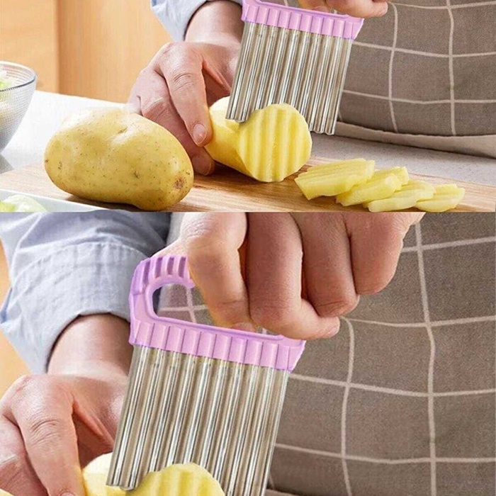 Pratik Cips Chopper Şekilli Sebze Meyve Ve Gıda Dilimleyici