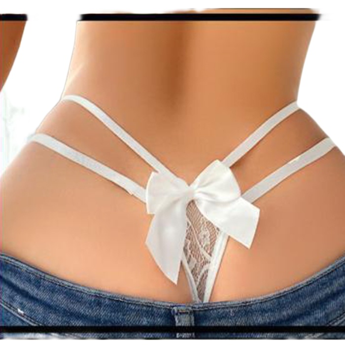 Kadın Fantezi İç Giyim Tanga Külot Perfect Fall D216 Beyaz