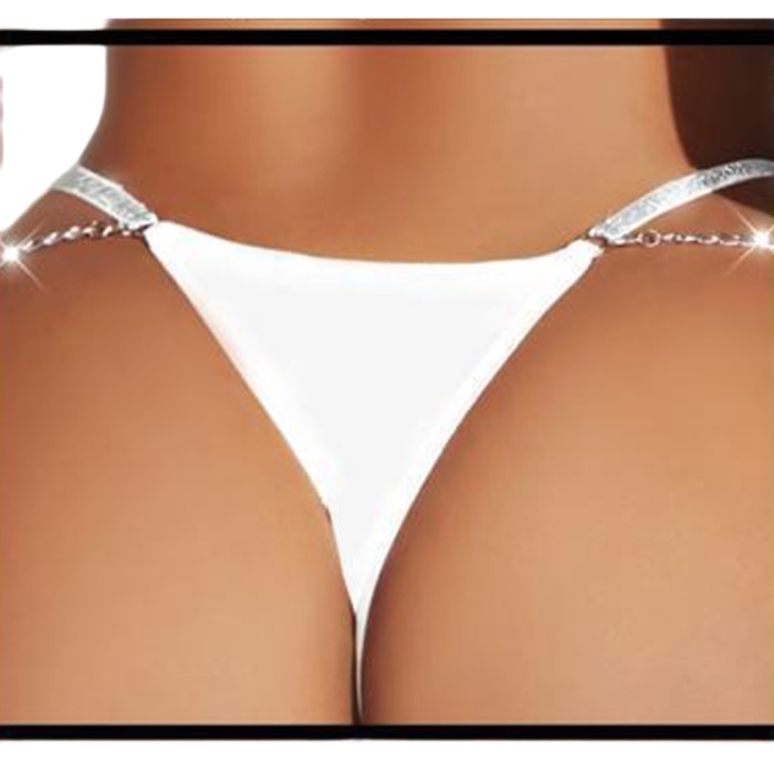 Kadın Fantezi İç Giyim Tanga Külot Perfect Fall D226 Beyaz