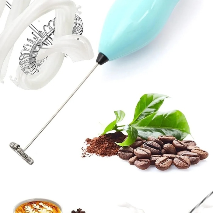 Mini Mixer Kahve Süt Köpürtücü Karıştırıcı Cappucino Mikser - Pratik Pilli Köpürtücü 1137 Bh