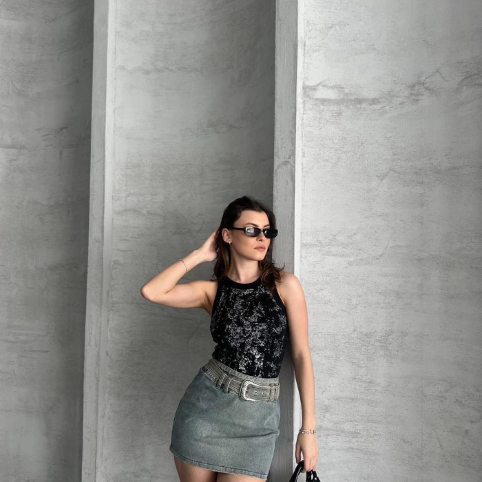 Varaklı bluz