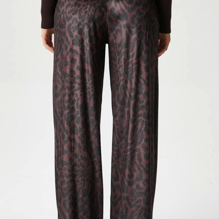 Leopar desen pantolon