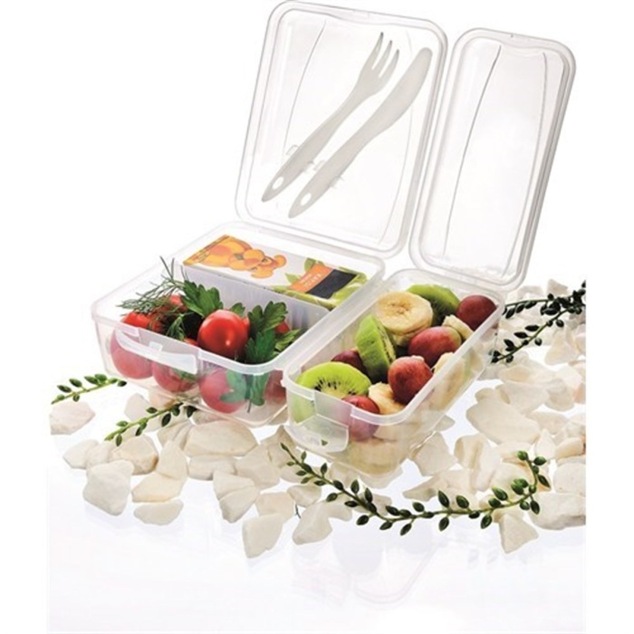 Takeaway Ergonomik Asorti Çatal Bıçaklı Pratik Yoğurt Saklama Kabı (4172)