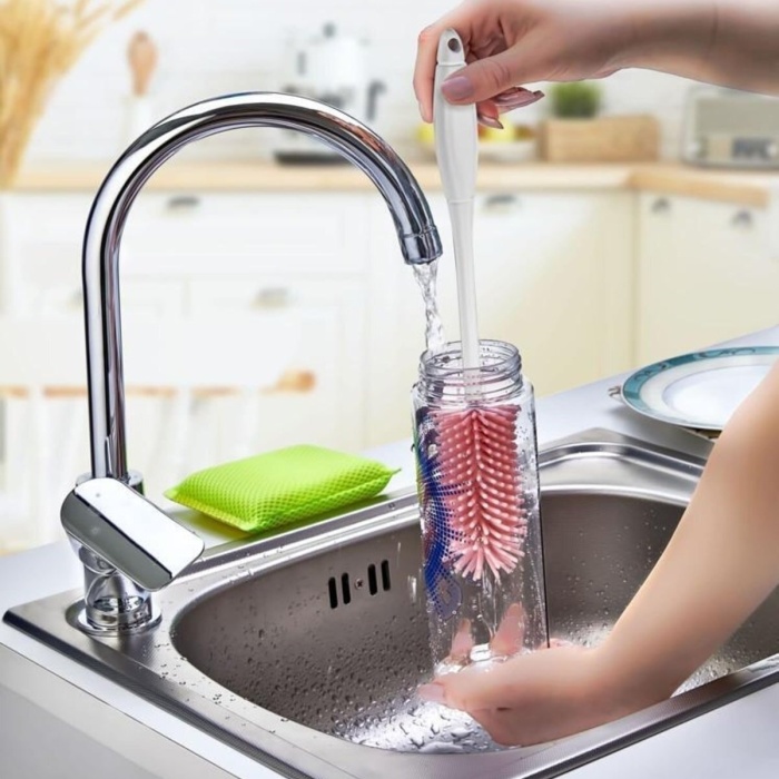 Silikon Şişe Biberon Konserve Kavanoz Matara Temizleme Fırçası Çok Amaçlı Temizleme Fırçası Bpa Free (4172)