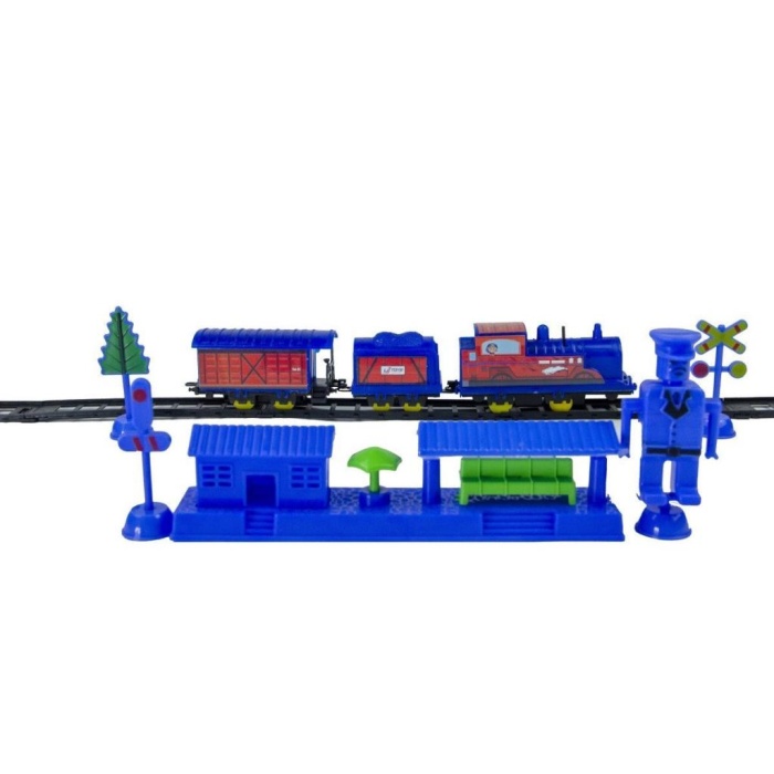 020002 İstasyonlu Tren Kırmızı -UJtoys