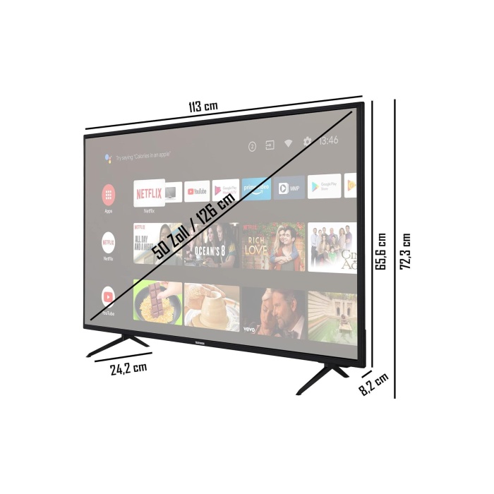 50UA9000BX 50-127CM ULTRAHD ANDROID WIFI BT LED TV