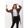 Leopardo Siyah Avangard Kimono