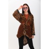 Leopardo Kahve Avangard Kimono