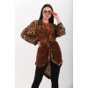 Leopardo Kahve Avangard Kimono