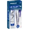 Pensan 6405 My-King 0.5 mm Mavi Metal Klipsli Jel Kalem