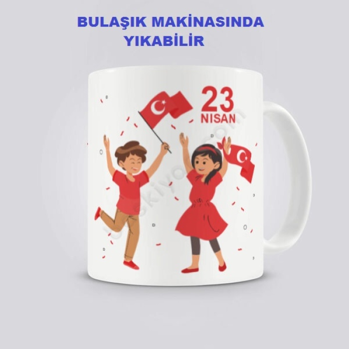 23 NİSAN Çocuk temalı kupa bardak