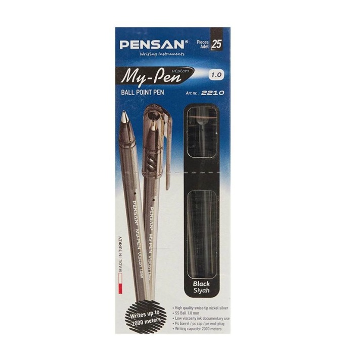 Pensan My-Pen 1.0 Tükenmez Kalem Siyah