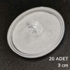 20 Adet Şeffaf Yuvarlak 3 Cm Çaplı Güçlü Disk Yapışkanlar (4434)