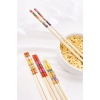 Bambu Chopstick Çubuk Yemek Çubuğu Yıkanabilir Tekrar Kullanılabilir (10 Çift- 20 Adet ) (4434)