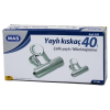 BEYAZ METAL KISKAÇ 40 MM 24 PARÇA  YAYLI CİLT KISKAÇI (4434)