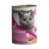 Bestpet Yavru Kedi Tavuk Yaş Mama 400gr x24