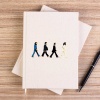 The Beatles Abbey Road Cartoon Çizgisiz Kanvas Defter