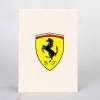 Ferrari Logo Çizgisiz Kanvas Defter