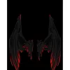 Lucifer Black Wing Büyük Sırt Patch Yama