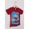 Airplane Baskılı Erkek Çocuk Tshirt Kod/Renk: Bordo