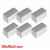 N35 20X10X2 Mm Neodyum Mıknatıs 40 Adet, Köşeli, Nikel Kaplamalı Kaliteli Ve Dayanıklı Ürün