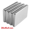 N35 20X10X5 Mm Neodyum Mıknatıs 10 Adet, Köşeli, Nikel Kaplamalı Kaliteli Ve Dayanıklı Ürün