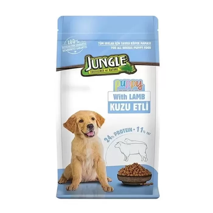 Jungle Kuzu Etli Yavru Köpek Maması 15 Kg