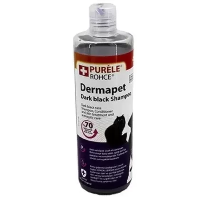 Purele Dermapet Dermatolojik Siyah Kedi ve Köpek Şampuanı 450 Ml