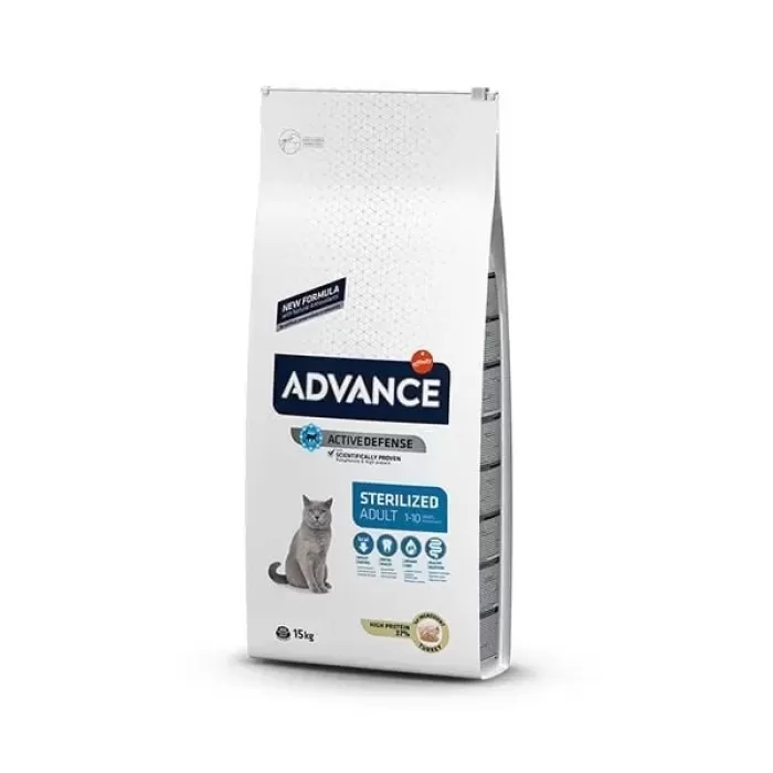 Advance Sterilised Hindili Yetişkin Kısırlaştırılmış Kedi Maması 15 Kg