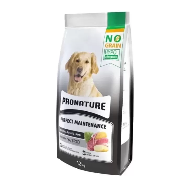 Pronature Hypo-Allergenic Tahılsız Kuzu Etli Yetişkin Köpek Maması 12 Kg