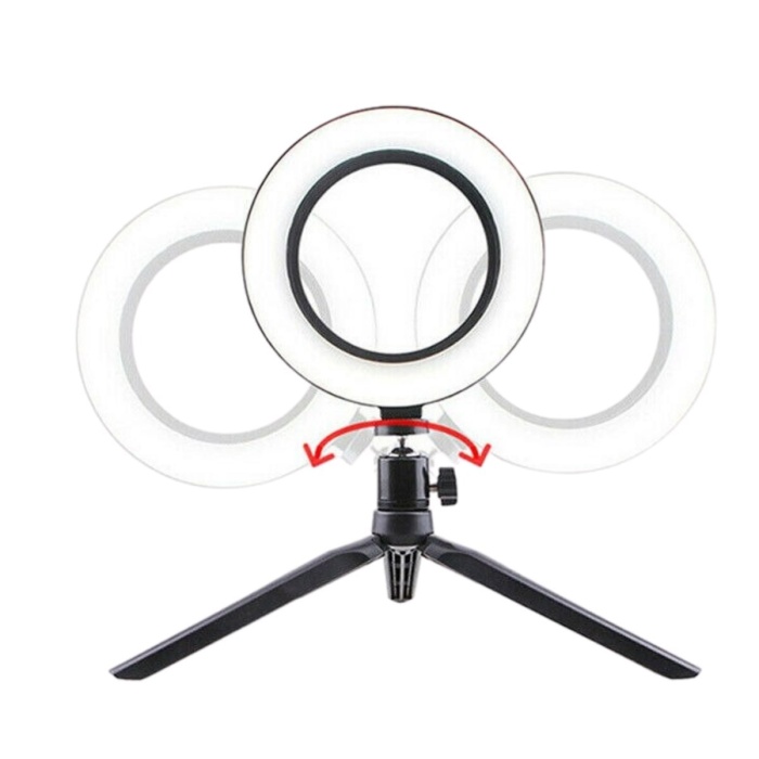 10inç 26cm Youtube Instagram Tiktok Selfie Stüdyo Video Fotoğraf Ring Light Tripod Led Halka Işık (4434)