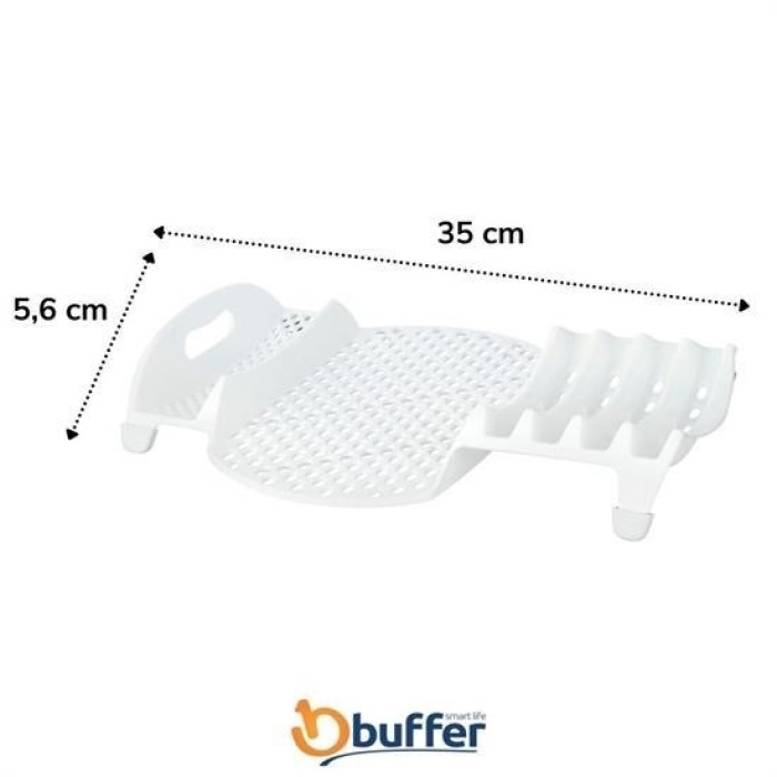 Lavabo Kenarı Fonksiyonel Tezgah Üstü Bardak Tabak Kaşık Kurutmalı Bulaşıklık Tabaklık (4434)