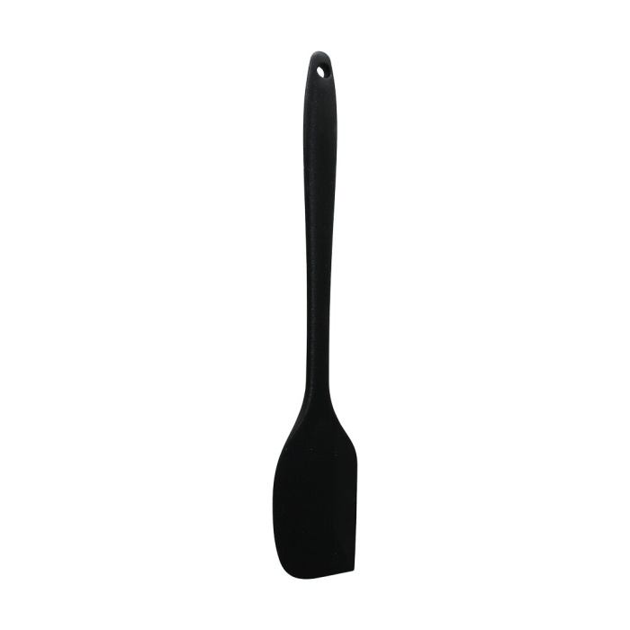 SİYAH ORTABOY KÖŞELİ SİLİKON SPATULA KARIŞTIRICI 30CM (4434)