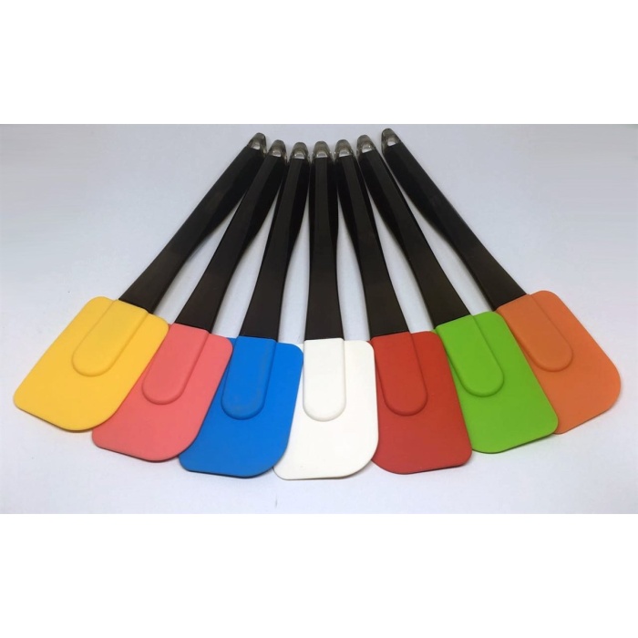 Dekoratif Renkli Silikon Spatula Pratik Sevimli Spatula Kaşık (4434)