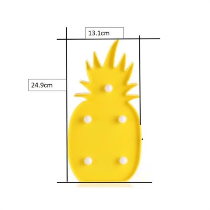 Ananas Şeklinde Ledli Dekoratif Eğlenceli Çocuk Gece Lambası (4434)