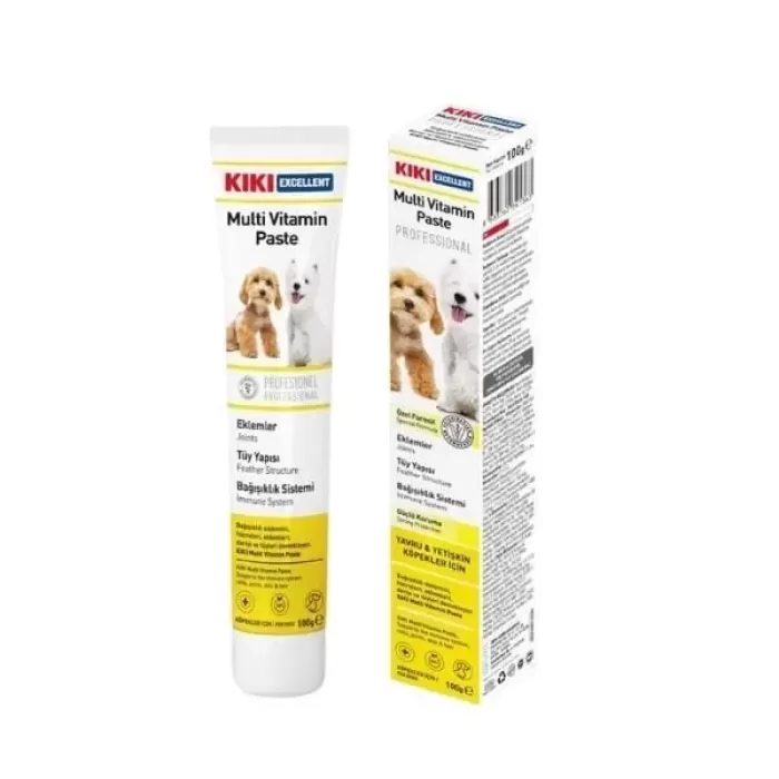 Kiki Excellent Bağışıklık Sistemi Destekleyici Yavru ve Yetişkin Multi Vitamin Köpek Macunu 100 Gr