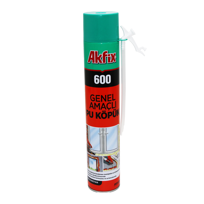 AKFİX-600 GENEL AMAÇLI PU KÖPÜK MONTAJ KÖPÜK 600GR (4434)