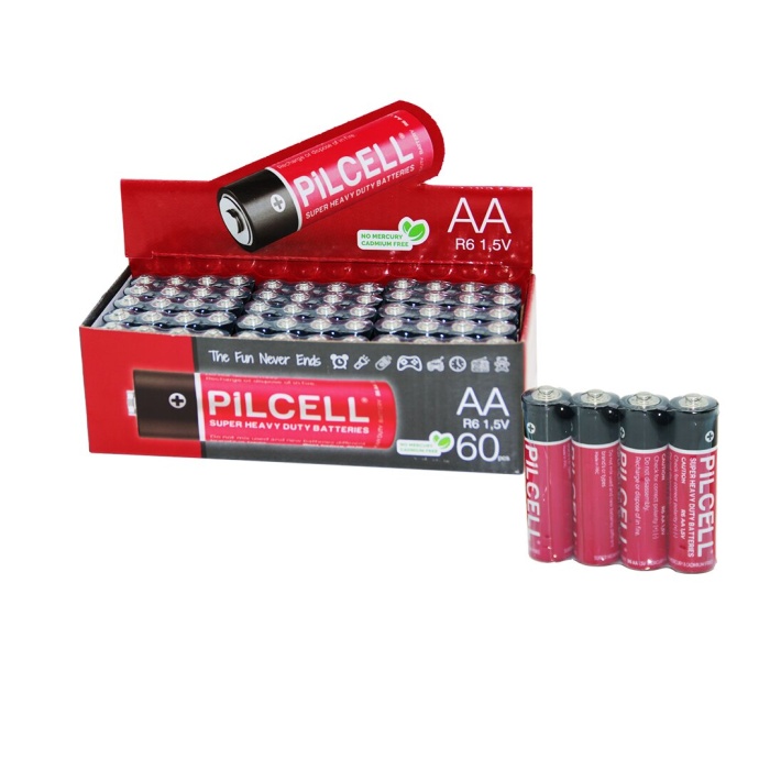 PİLCELL  KALEM  PİL   AA - 1.5W - R6   60PCS (4434)